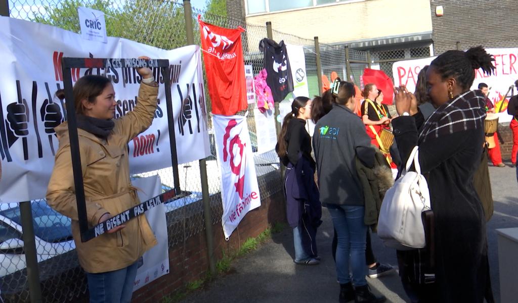 Asile et migration: manifestation à Jumet contre le futur Centre fermé