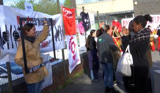 Asile et migration: manifestation à Jumet contre le futur Centre fermé