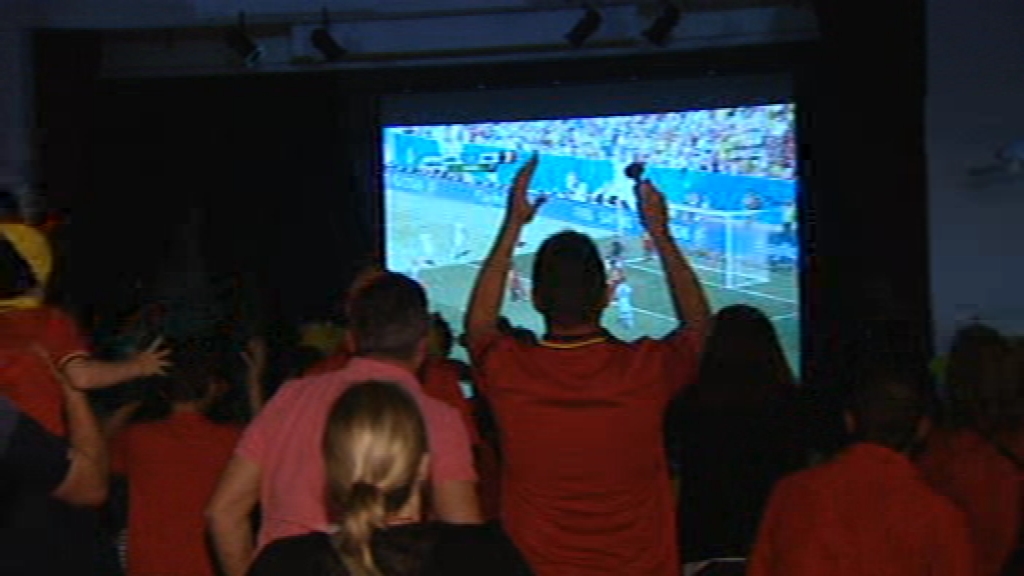 Belgique - Argentine : ambiance à Montigny-le-tilleul