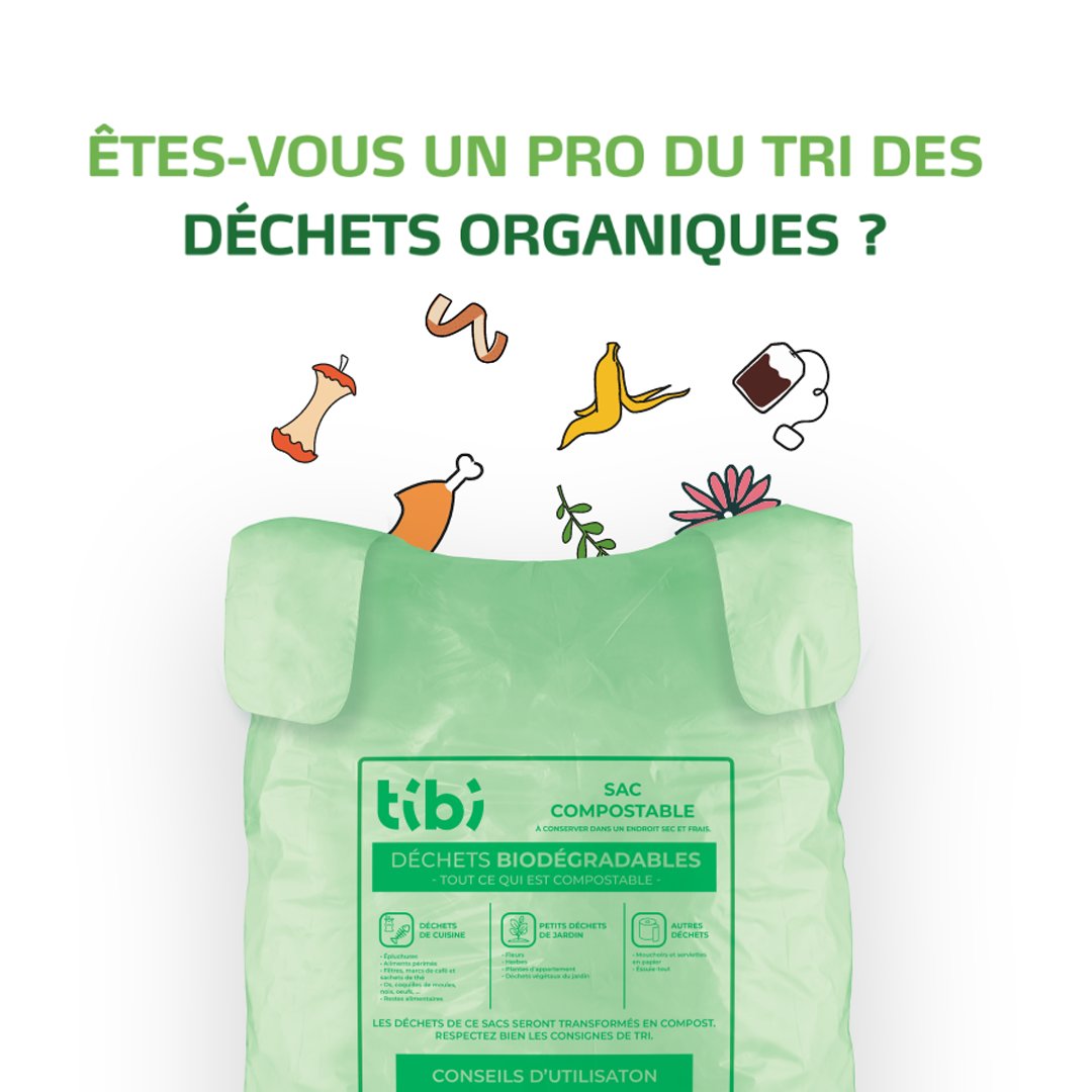 Le sac vert Tibi pour la nouvelle collecte des déchets organiques —  Chapelle-lez-Herlaimont