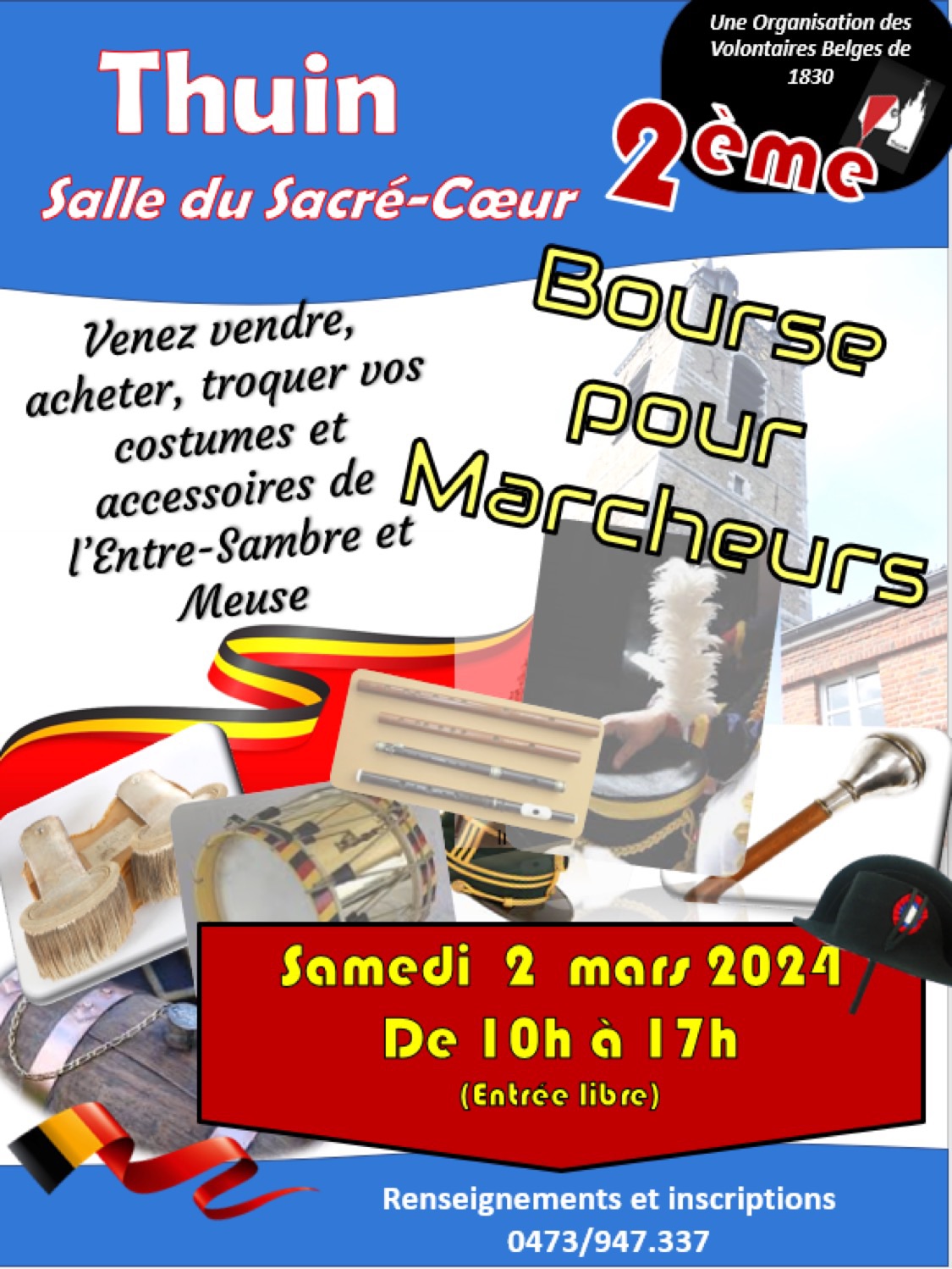 Une bourse pour marcheurs de l’Entre-Sambre et Meuse à Thuin le 2 mars !