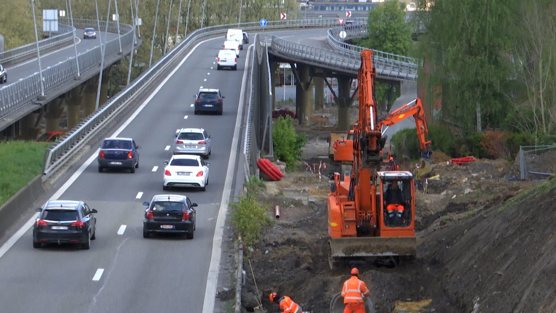 Circulation modifiée derrière la Gare de Charleroi Central, pour le chantier de l'échangeur de l’A503