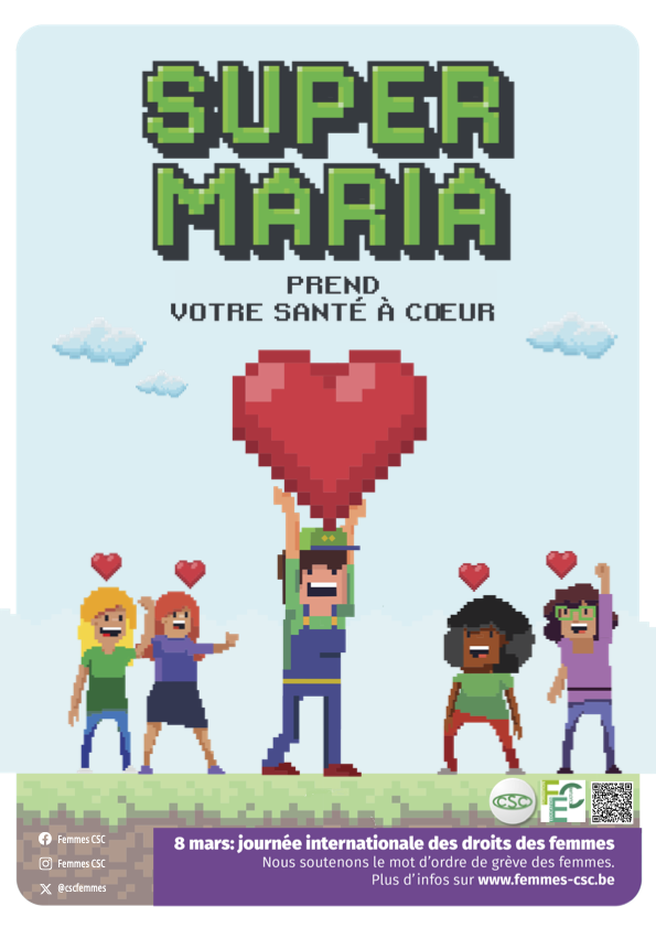 La CSC se mobilise ce 8 mars pour les femmes