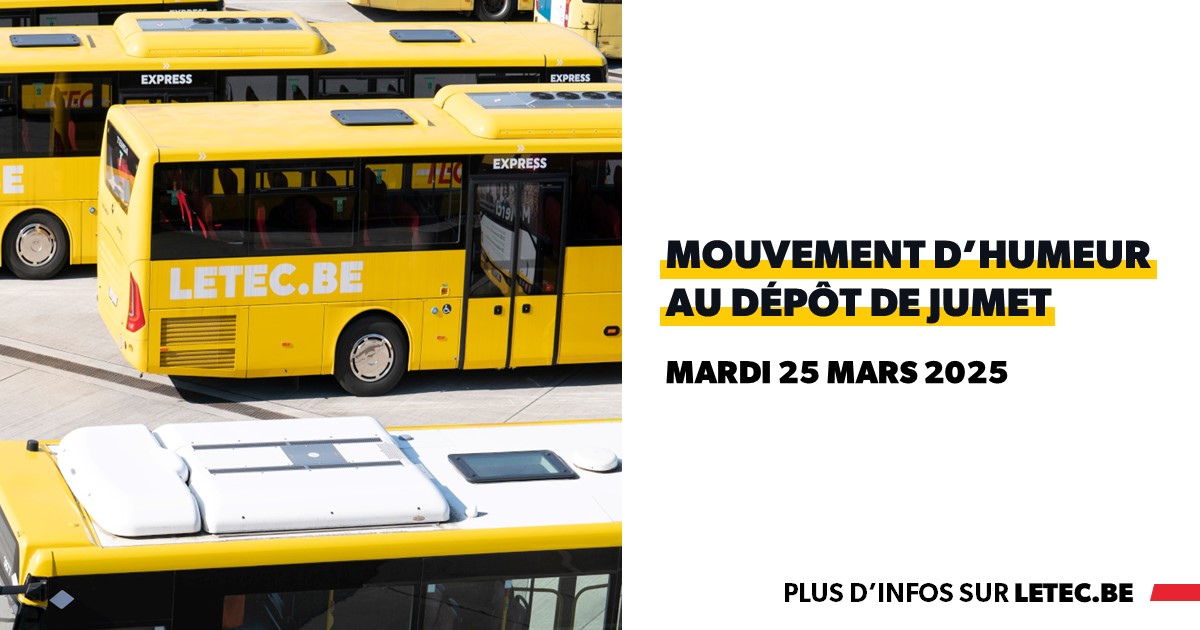 Grève surprise au dépôt TEC de Jumet !