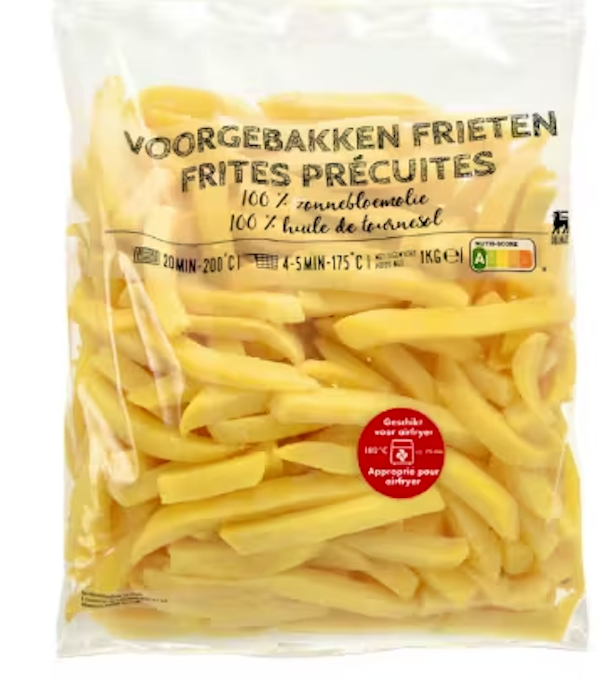 Delhaize rappelle des frites précuites en raison d'une date de péremption erronée