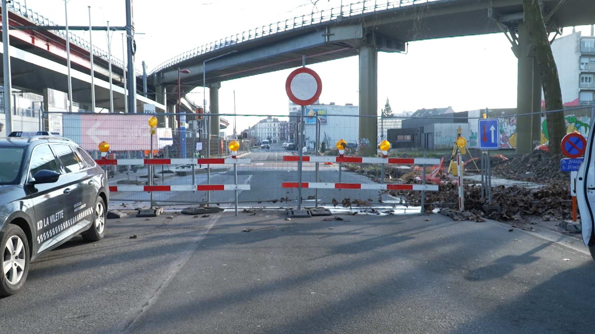 Chantier du nouvel échangeur derrière la Gare Centrale à l’A503 :  réouverture de la rue de la Villette
