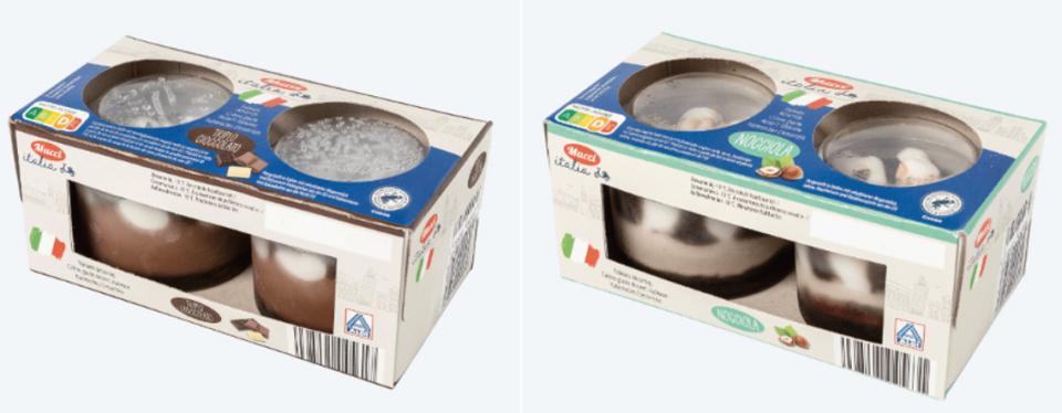 Aldi rappelle des coupes de glace italienne en raison de potentiels morceaux de verre