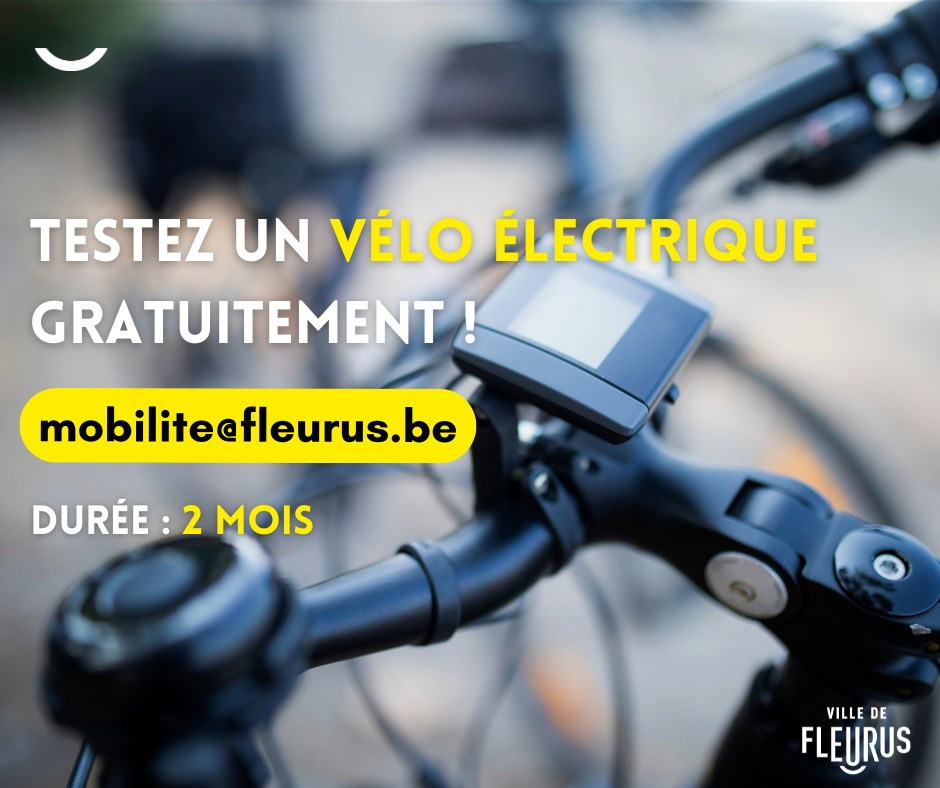Fleurus: la Ville vous propose de tester gratuitement un vélo électrique