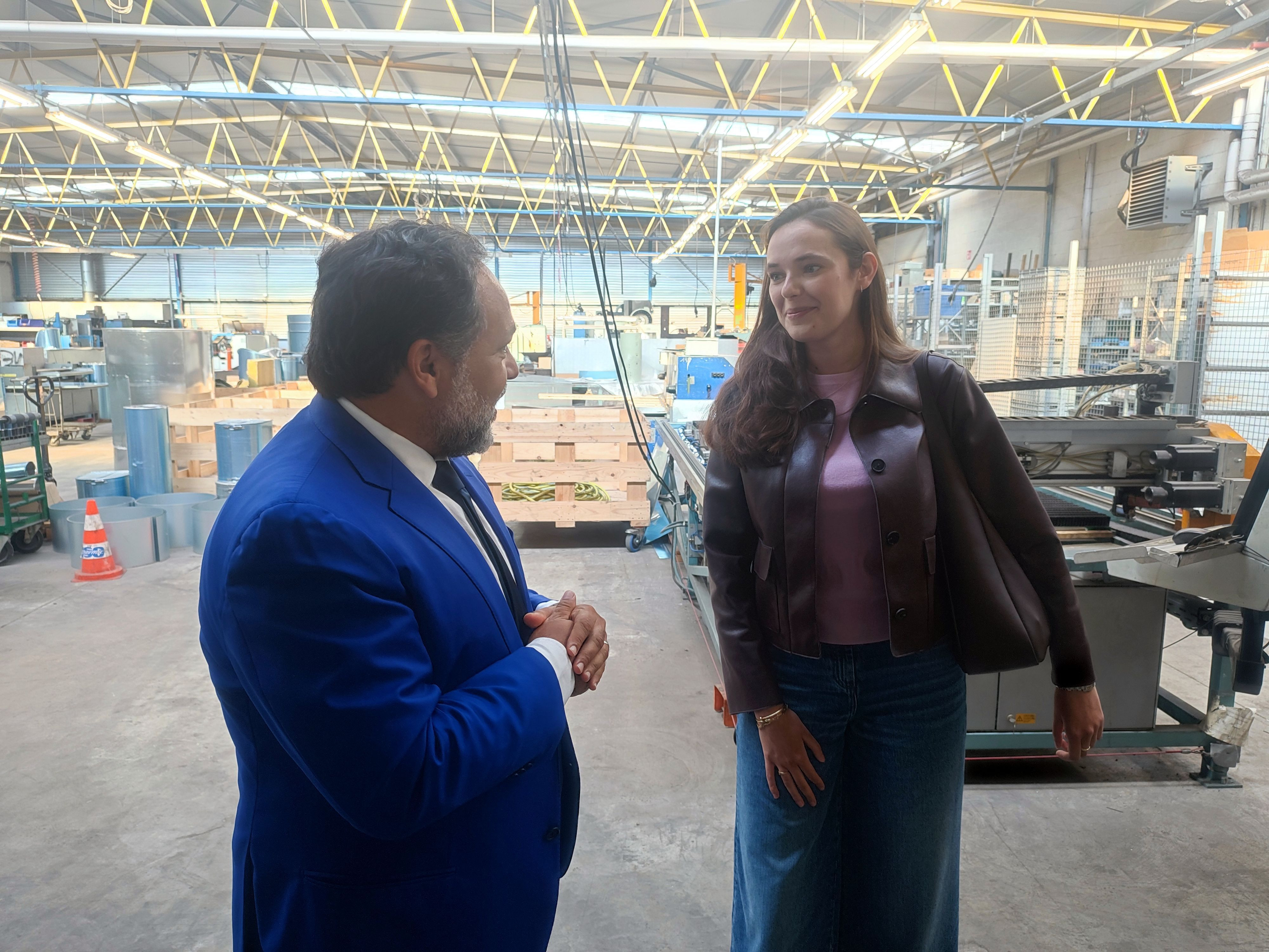 La ministre Eleonore Simonet en visite au sein de l'entreprise Gilo à Heppignies