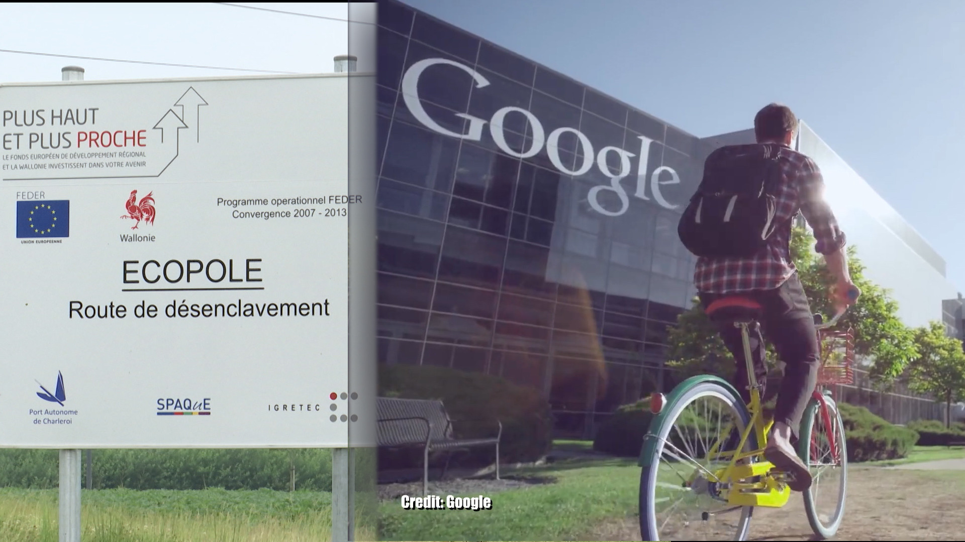 Google: Y'aura-t-il trois centres de données à Farciennes?