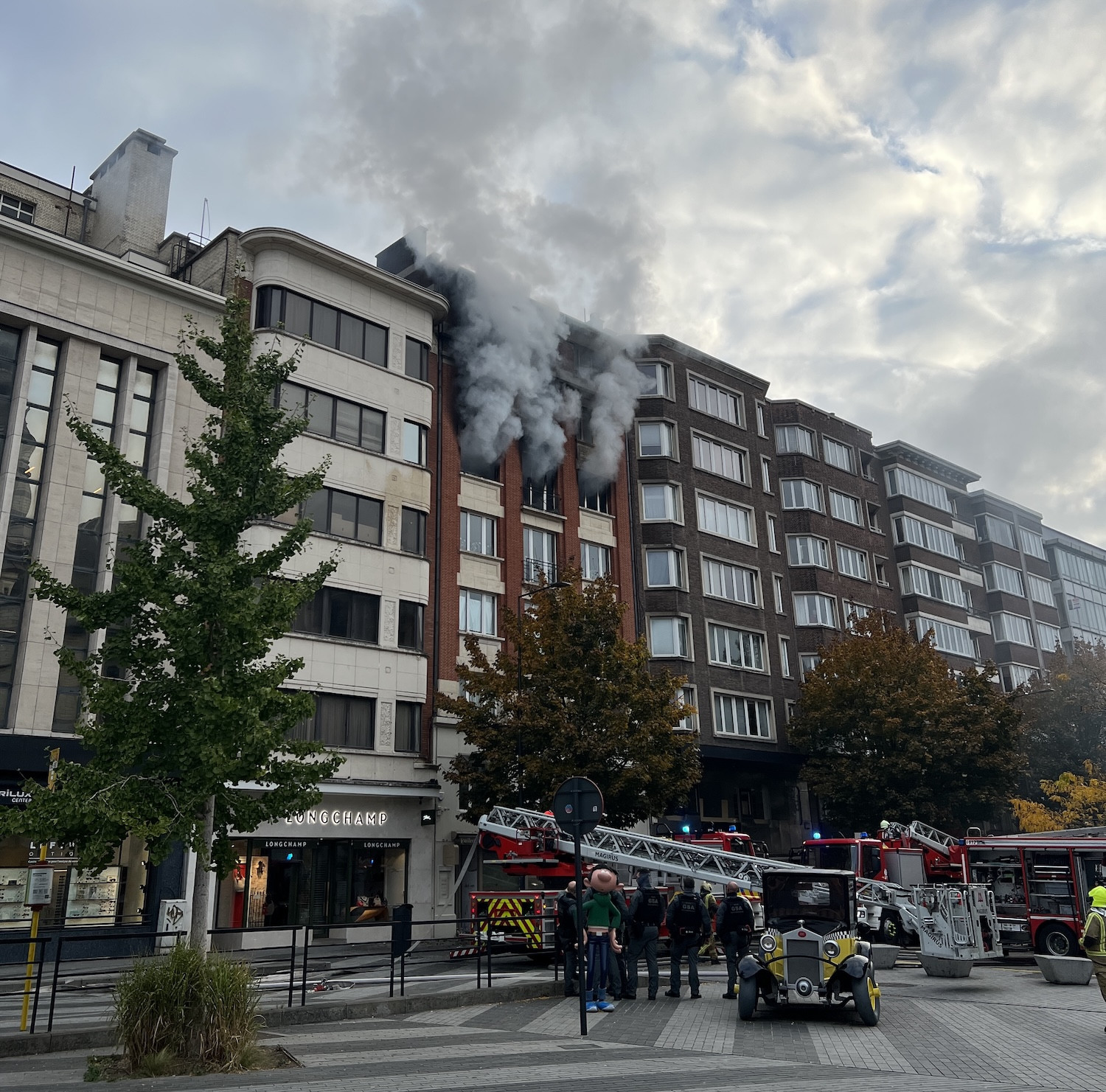 Un appartement détruit à la suite d'un incendie à Charleroi