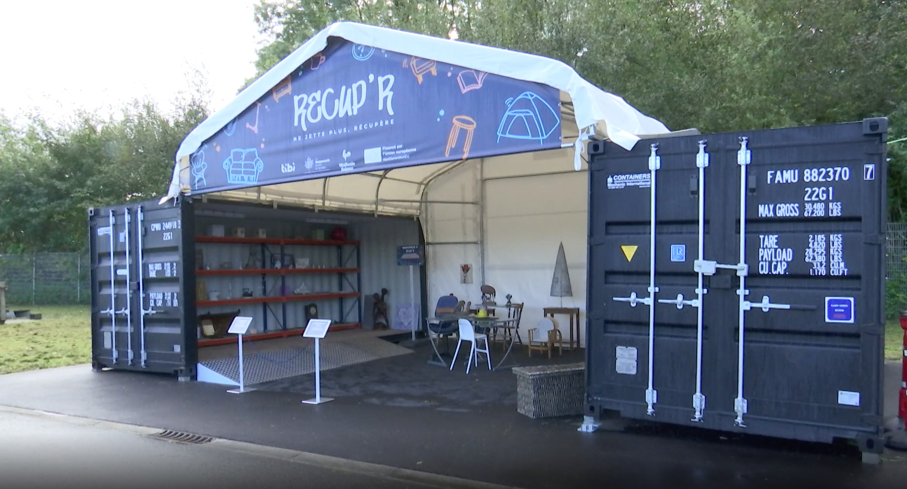 Nouvel espace Récup’R au recyparc de Farciennes/Aiseau-Presles/Châtelet