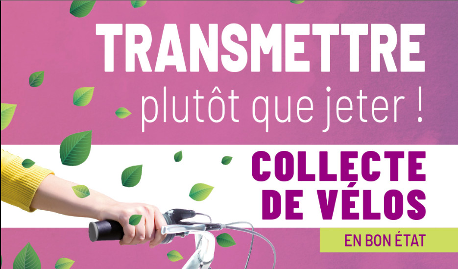 La traditionnelle collecte de vélos dans les recyparcs se déroulera le samedi 18 avril