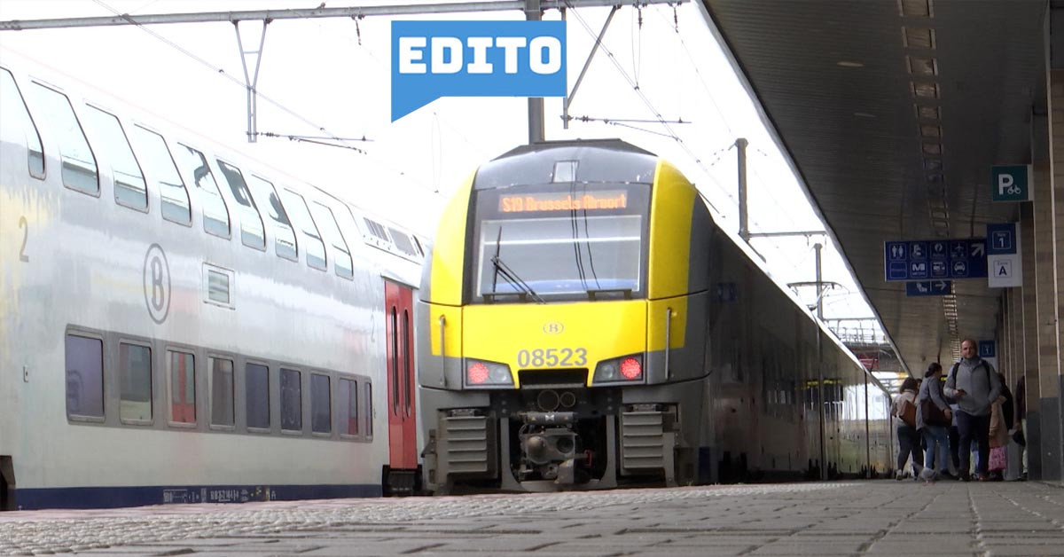 Edito: stimuler l'utilisation du train, mais pas en deux minutes