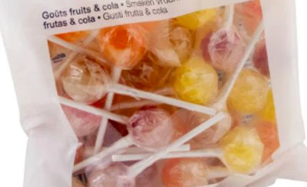 Des sucettes rappelées en raison d'une présence de fragments métalliques