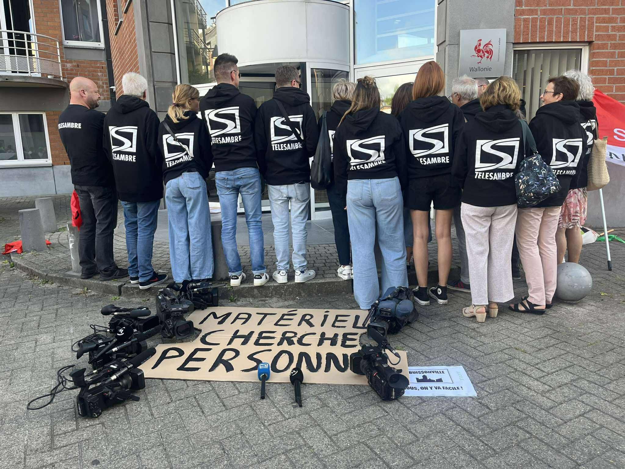 Action de soutien à Télésambre le mercredi 3 juin