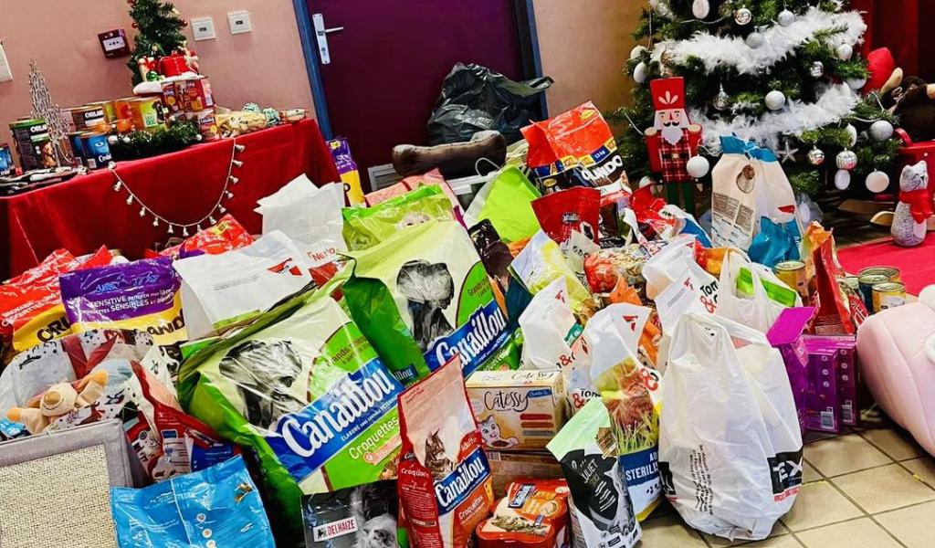 Farciennes : Plus de 550 kg de nourriture et accessoires pour le Noël des animaux