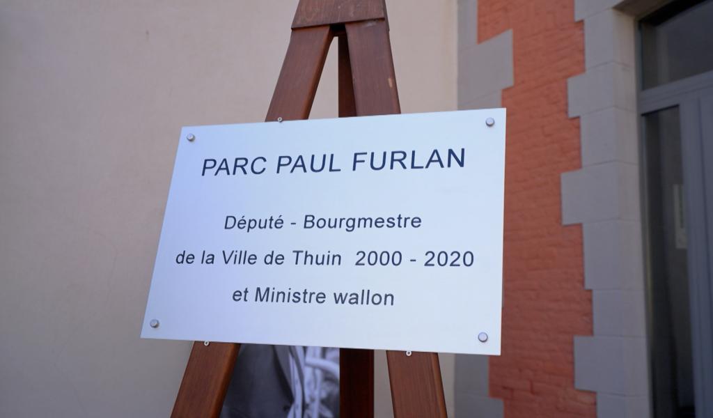 A Thuin, le parc de l'administration est désormais rebaptisé "parc Paul Furlan"