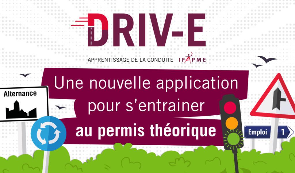 L’IFAPME lance DRIV-E, une appli pour apprendre le code de la route