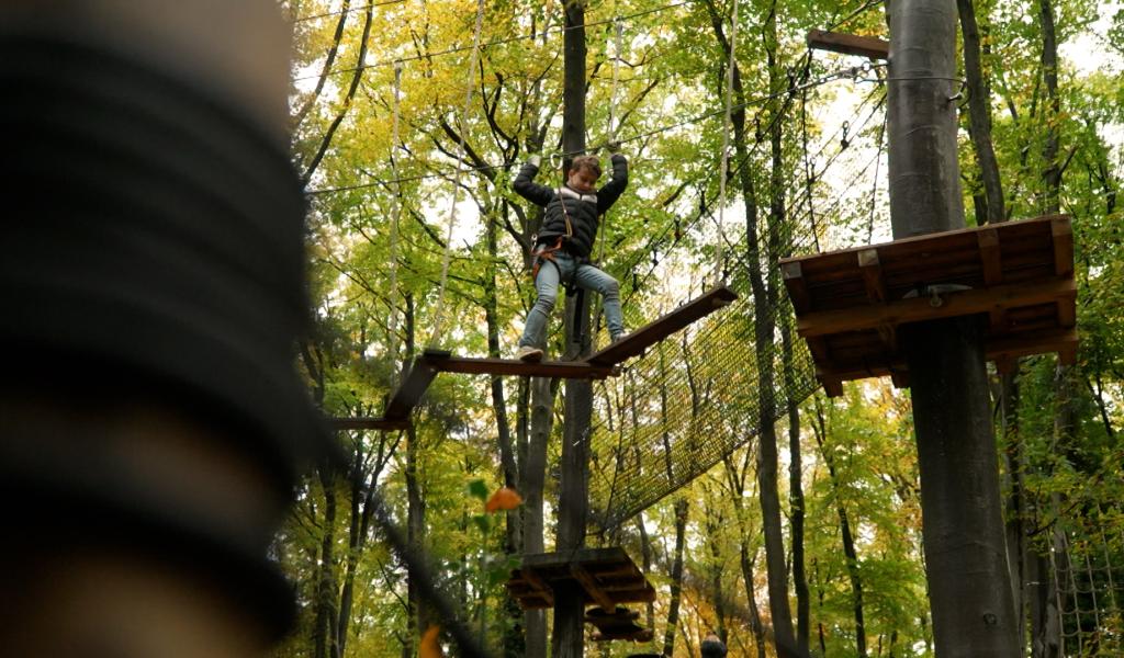 Charleroi Nature: un stage d'aventures sur les arbres et dans la boue
