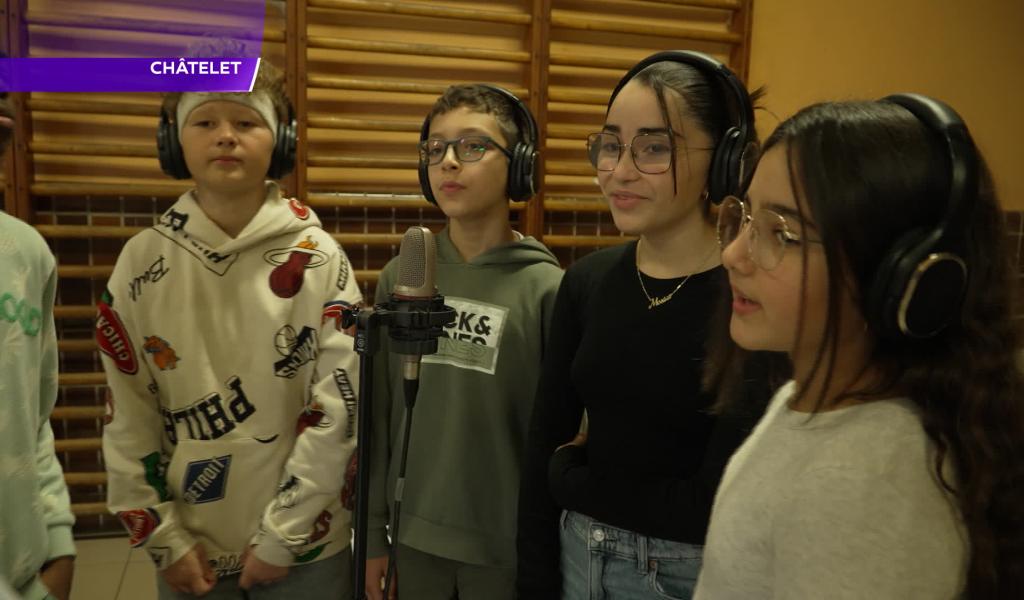 Une école de Châtelet participe au projet "Ma Voix, Mes Droits" des Jeunesses Musicales