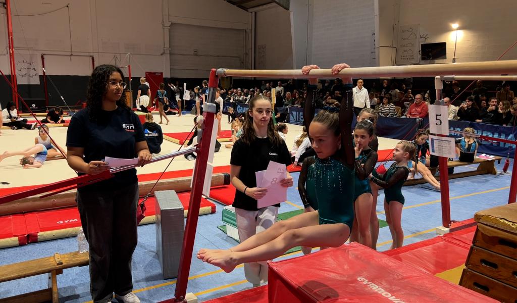 Les jeunes gymnastes brillent lors de la compétition GAF Gym Éval