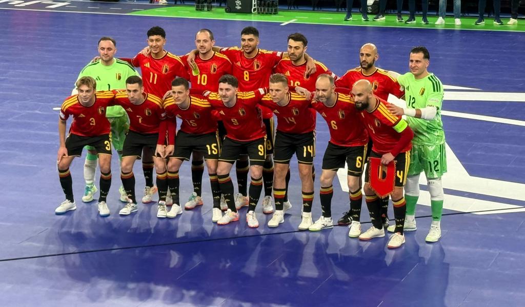 Euro de futsal : la Belgique s’incline 5‑4 face à la Slovénie