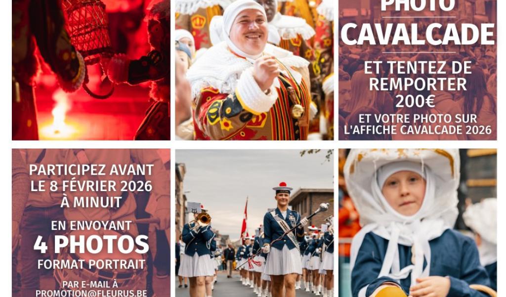 Fleurus: un concours photo pour l’affiche de la 144e Cavalcade