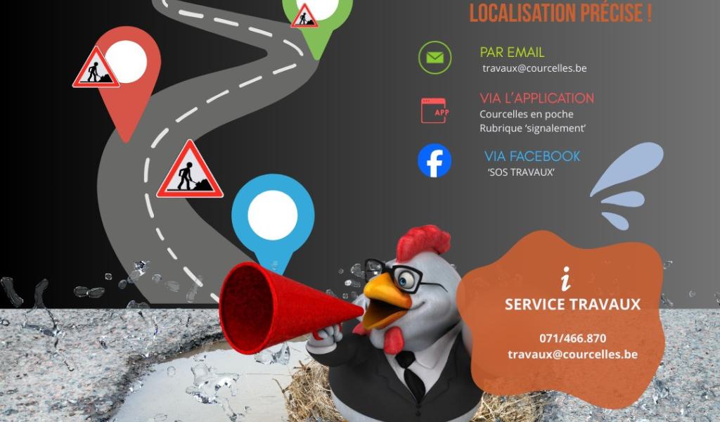 Opération nids-de-poule à Courcelles : la Commune agit… avec vous !