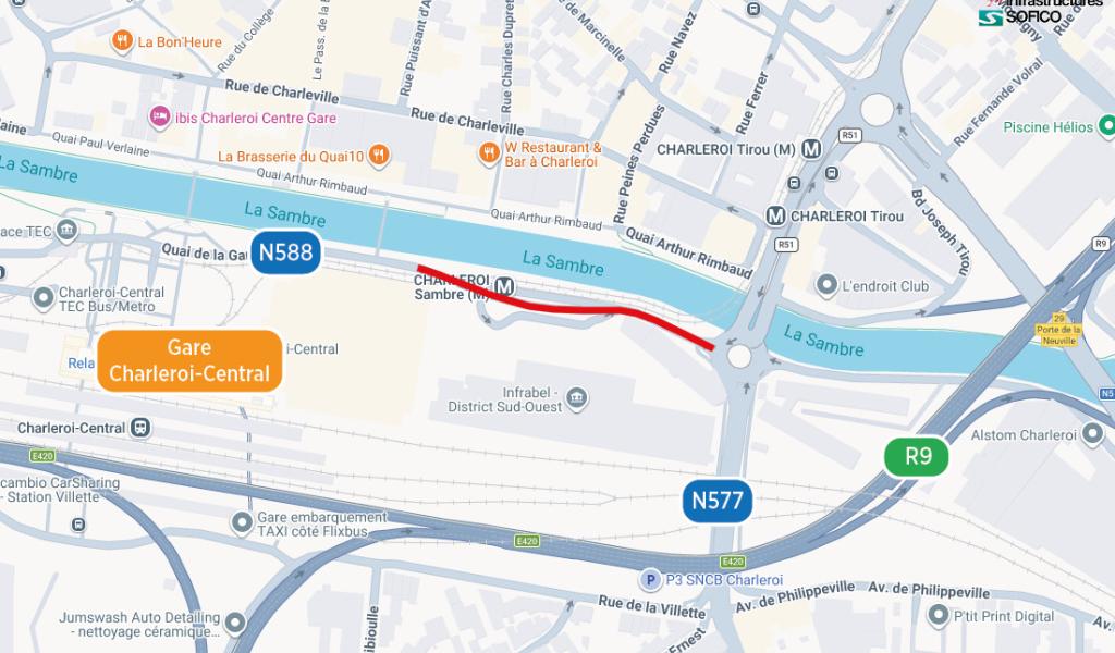 Réhabilitation des revêtements du quai de la Gare de Charleroi-Central