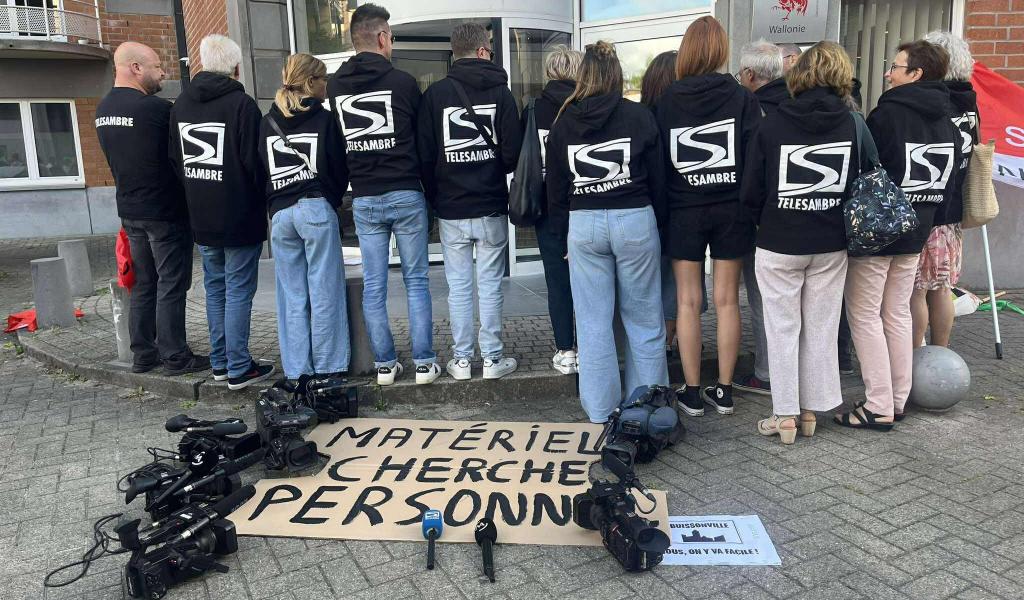 Action de soutien à Télésambre le mercredi 3 juin