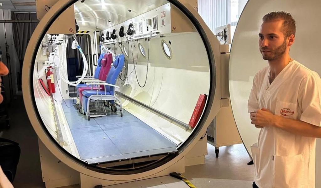 Hôpital André Vésale : Le caison hyperbare momentanément à l'arrêt