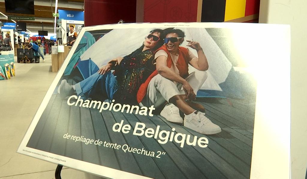 Un défi original: le championnat de Belgique de pliage de tente