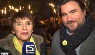 Charleroi : une marche aux flambeaux pour les Droits de l'Homme