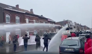 Charleroi : la Ville condamnée pour l'utilisation d'une arroseuse lors d'une manifestation anti-fasciste à Gilly en 2020