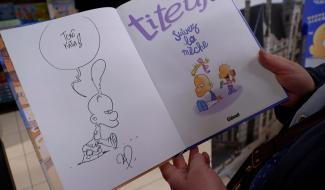 Zep, le créateur de Titeuf, en séance de dédicace à Charleroi !