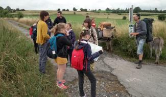 Retour de "La Carav'âne Végétale" dans les villages de la Botte du Hainaut
