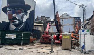 Effondrement d’un mur lors d’un chantier à Charleroi