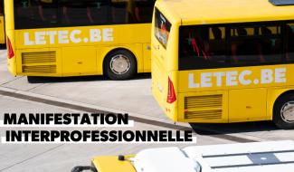 Manifestation interprofessionnelle le 24 septembre : risque de perturbations sur le réseau TEC