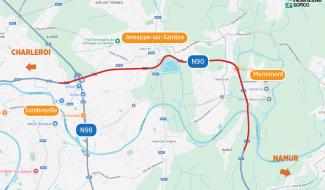 Jemeppe-sur-Sambre – Sambreville : lancement des travaux de transformation de la N90 en boulevard urbain
