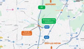 R3: Soucis de circulation au niveau de l’échangeur « Soleilmont »