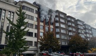 Un appartement détruit à la suite d'un incendie à Charleroi