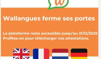 Wallangues s'arrêtera le 31 décembre 2025