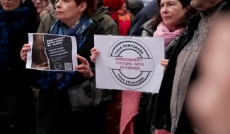 À Charleroi, la mobilisation culturelle continue sur la place Verte