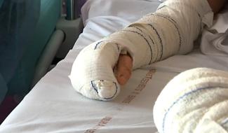 Un blessé suisse pris en charge au centre des grands brûlés du GHDC