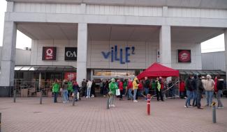 Actions syndicales : des centres commerciaux carolos fermés lors de la 1re journée d'actions syndicales !