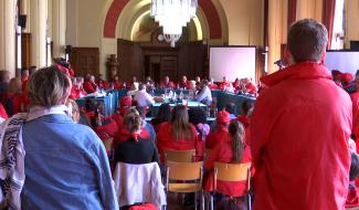 Les ouvriers communaux de la Ville de Charleroi sont en arrêt de travail !