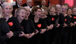 C Local : La Sarteline chante pour la Conférence St Vincent de Paul d'Erquelinnes