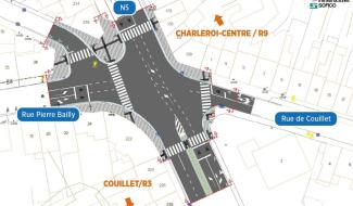 Marcinelle : Le carrefour à l'entrée sud de Charleroi va être modernisé