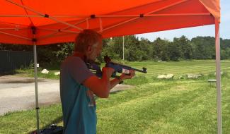 Jamioulx : une séance d’initiation avant le Cross Biathlon